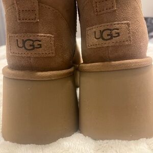 UGG Tan Platform Women's Boots